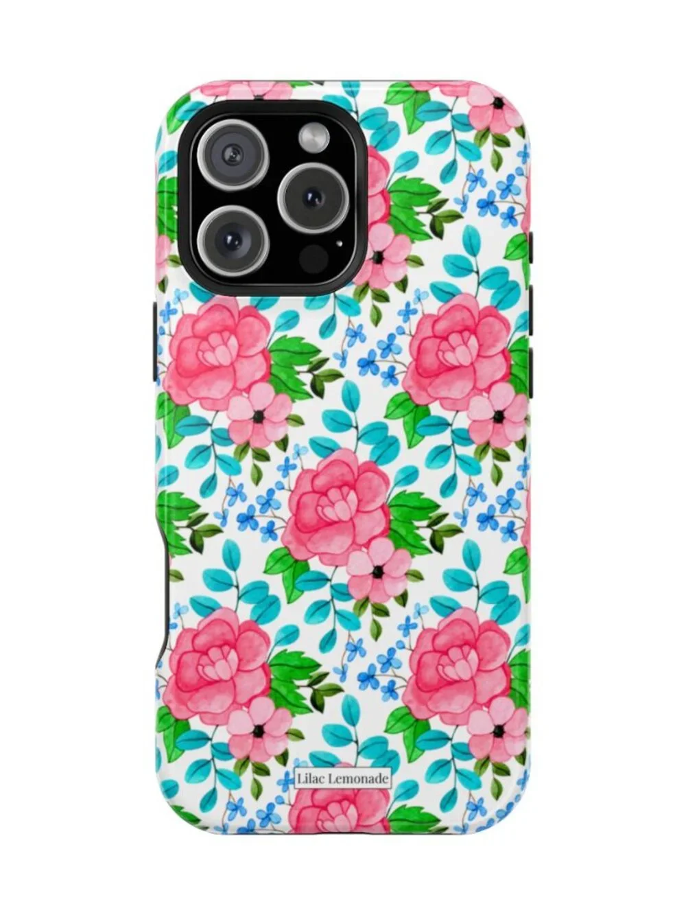 PETAL POP-Pink Floral Protective Phone Case